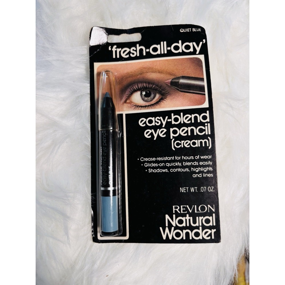 VINTAGE Revlon Natural Wonder Easy Blend NOS‎ eye pencil Quiet Blue 80s Nos